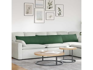 Lot de 2 coussins de canapé, coussins décoratifs vert foncé 200 x 40 cm cf59182