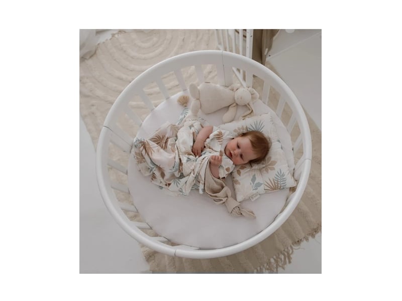 Lit bébé évolutif 7 en 1 ovale - blanc waldin OWAL-W - Conforama C