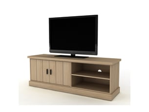 Meuble tv coloris bois clair 150 cm JLC KREATION  