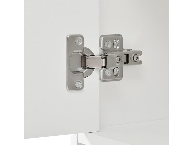  Meuble à chaussures 3 portes 2 tiroirs mdf et panneau de particules blanc 120x35x90 cm - pangivo  - Conforama E