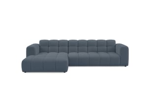 Selsey boloon - canapé d'angle - 300 cm - velours bleu clair
