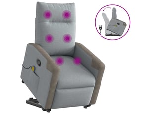 Fauteuil fixe Tissu argenté