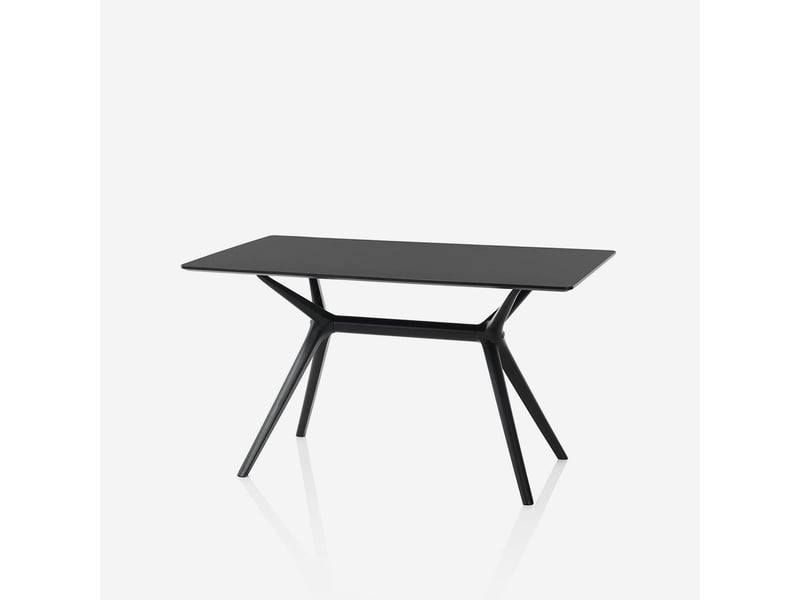  Table de salle à manger intérieur extérieur en polypropylène scott - noir  - Conforama A