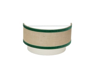 Applique murale fabrilamp cornalina beige vert e27 17,5 x 30 x 16 cm