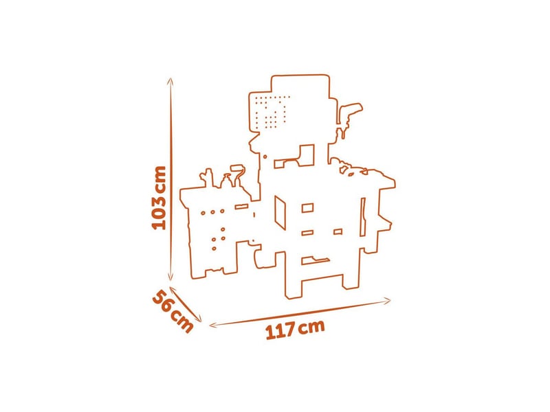  Etabli atelier enfant xxl 3 ans mega center 100 accessoires SMO3032163607441 - Conforama D