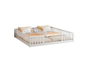 Lit 2 places 2x90x200 cm coloris blanc