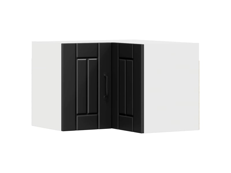Meuble mural de cuisine, armoire d'angle cuisine lucca noir 57x57x40cm - Conforama B