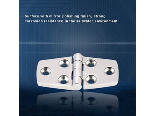 Charnière en acier inoxydable de 76x38 mm pour couvertures, écoutilles et portes