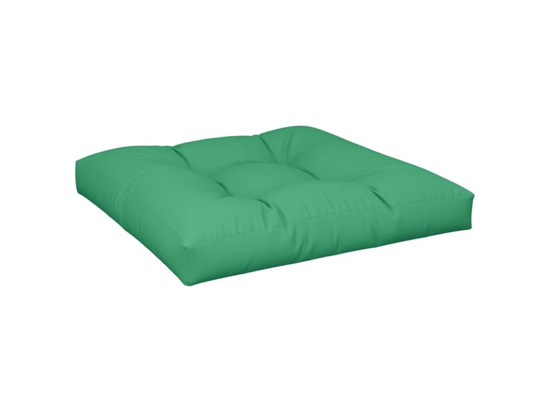  Coussin de palette, coussin de chaise, coussin de canapé vert 70x70x12 cm tissu cf55496  - Conforama A