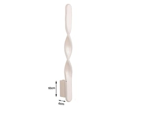 Applique murale interieur led, 29w applique murale moderne spirale 70cm lumière chaude