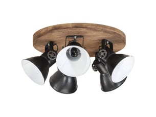 Plafonnier, lampe plafond 25 w noir 50x50x25 cm e27