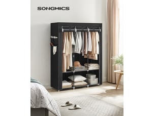 Armoire sectionnelle 0 tiroir(s) <strong>SONGMICS</strong> <strong></strong> coloris noir largeur 130 cm