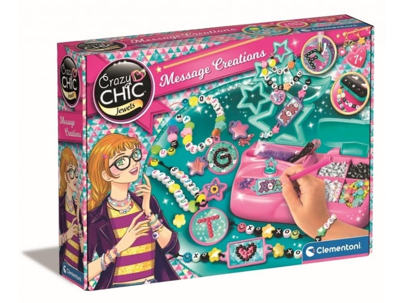 Coffret bijoux clementoni 18772 crazy chic - bijoux à lettres 8005125187720 - Conforama A