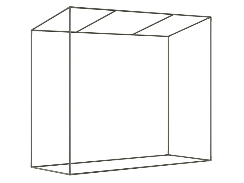  Serre de jardin à bâche pe 200 x 76 x 168 cm – blanche – porte enroulable et 2 fenêtres latérales  - Conforama E