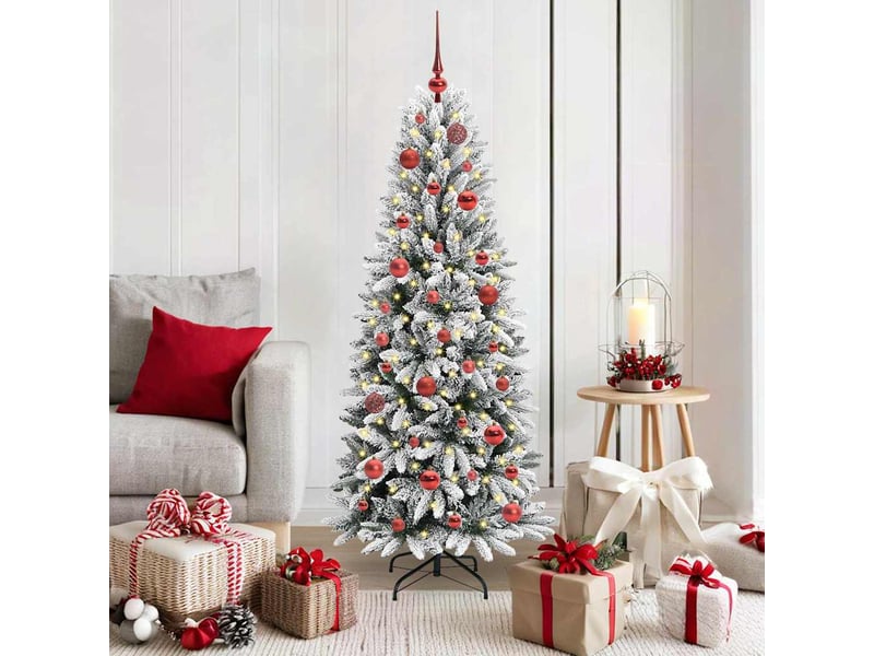  Sapin de noël - arbre de noël artificiel blanc 150 cm  - Conforama B