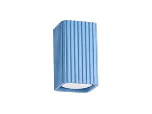 Plafonnier rayo 10 azur aluminium moderne 10x6x6cm