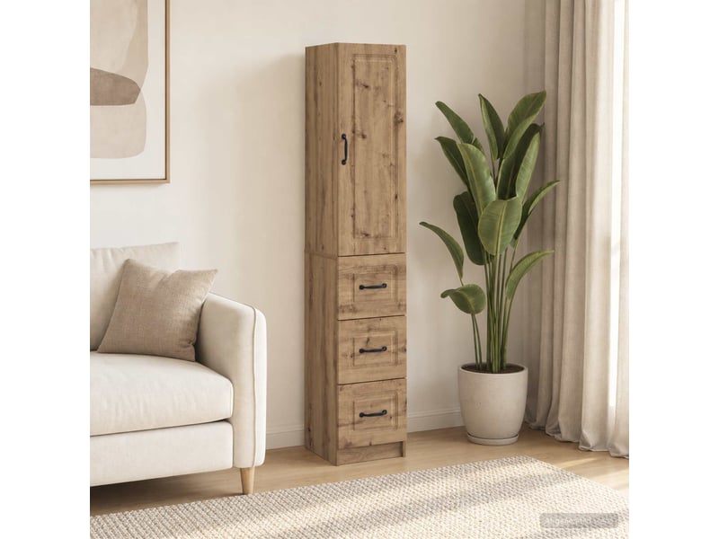  Ensemble de meubles 2 pcs, rangement de salon 33 x 34,5 x 87 cm bois d'ingénierie shl1157  - Conforama B