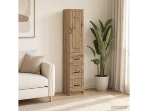 Armoire <strong></strong> <strong></strong> coloris bois clair largeur 33 cm