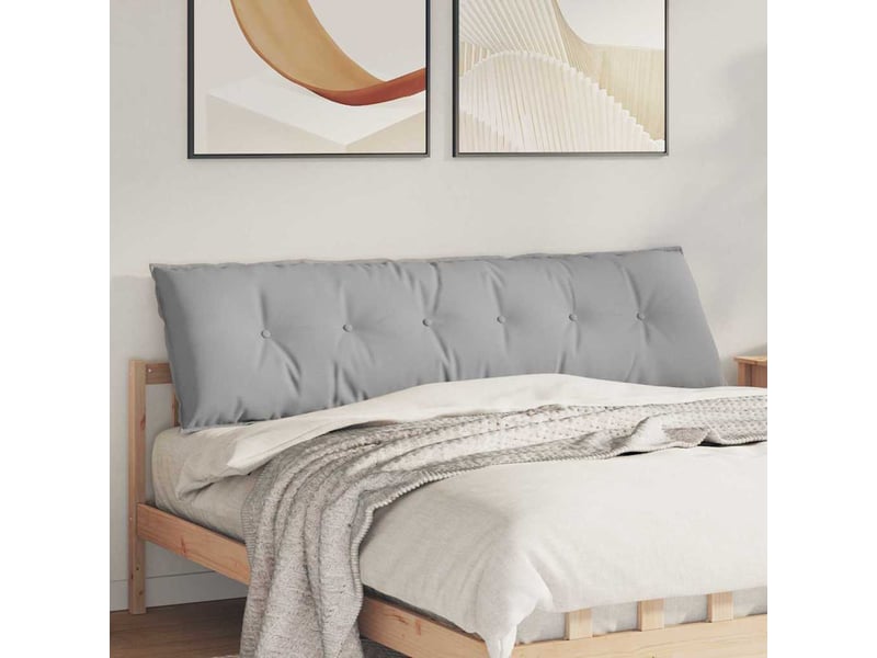 Coussin de dos, coussin de dossier gris nuage 180 x 19 x 50 cm tissu cf54739 - Conforama B