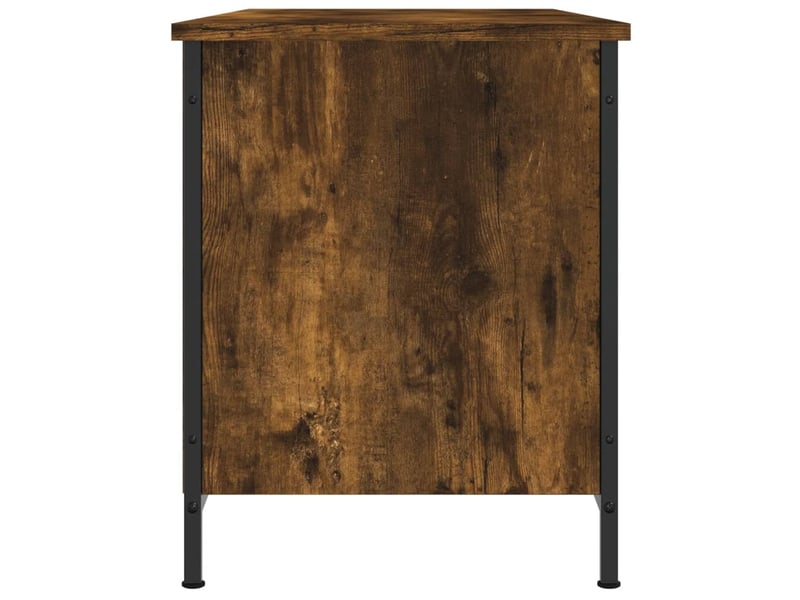  Meuble tv - banc tv - meuble de rangement chêne fumé 100x40x50 cm bois d'ingénierie  - Conforama E
