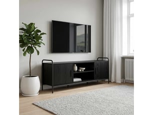 Meuble tv coloris noir  <strong></strong>  <strong></strong>