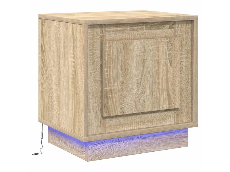  Table de chevet - cabinet de chevet - table de nuit chêne sonoma 44 x 34,5 x 45 cm  - Conforama A