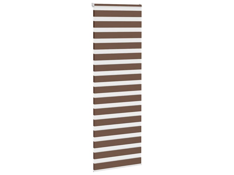  Store zèbre, store de fenêtre marron 90x200 cm largeur du tissu 85,9 cm polyester cf48741  - Conforama C