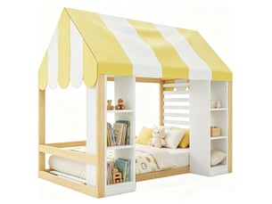 Lit baldaquin 90x200 cm <strong>HAUSS SPOLE</strong>  <strong></strong> coloris bicolore