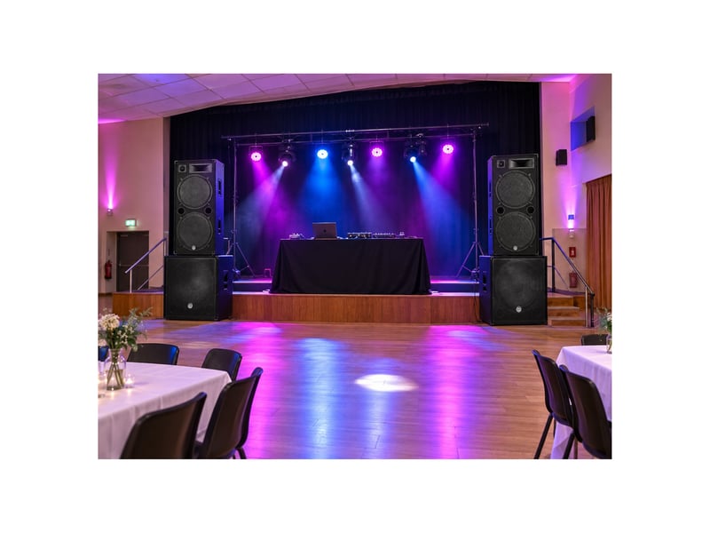 Bm sonic pm-bms18-x2-lsc-x4-mxw5 pack sono mega basses 2x1200w 4x2000w dj club bar - Conforama E