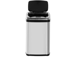 Poubelle automatique à capteur infrarouge 30 l 33x25x58 cm – argenté – ouverture automatique et manuelle