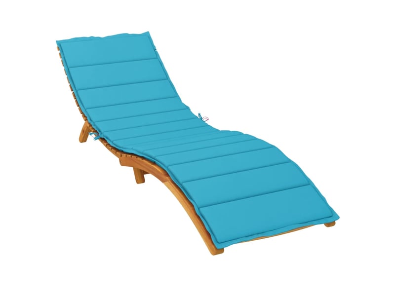  Coussin de transat, coussin pour bain de soleil tissu oxford (100% polyester) turquoise cf56242  - Conforama C