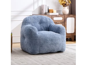 Fauteuil fixe <strong>MODENVIE</strong> <strong></strong> Tissu bleu vendu A l'unité