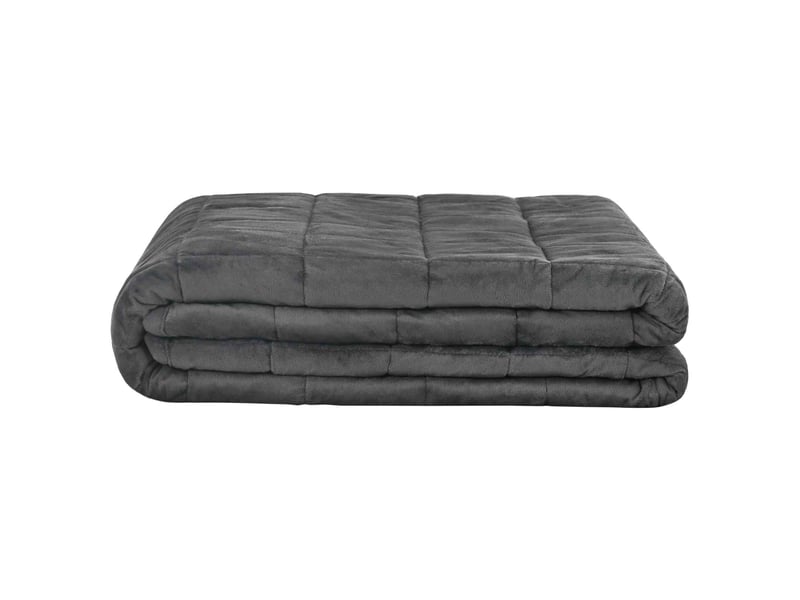  Couverture lestée adulte, couverture pondérée anthracite 150x200 cm 7 kg shl53224  - Conforama D