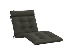 Coussin de transat, coussin pour bain de soleil vianen 100 % polyester anthracite cf56250