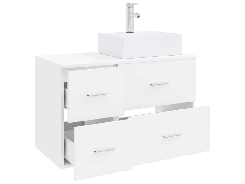 Ensemble de mobilier de salle de bain 2 pc blanc cf63980 - Conforama C