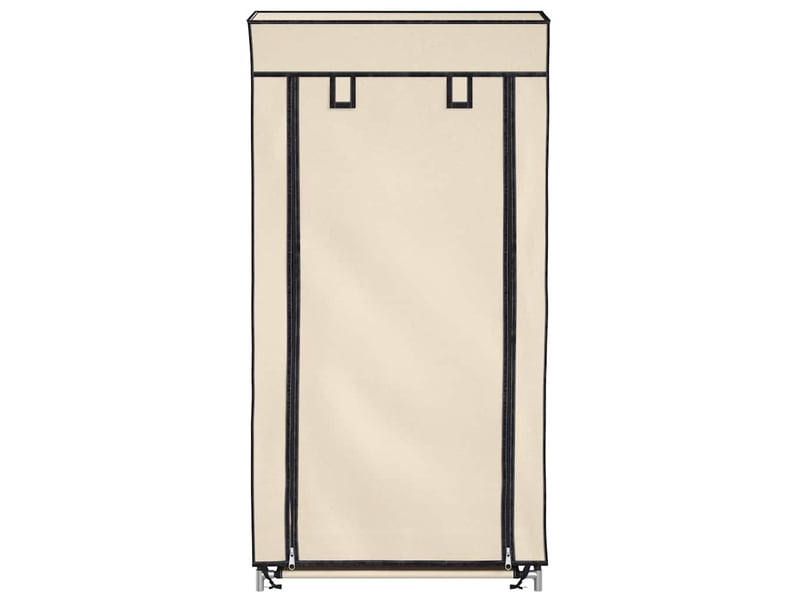  Meuble à chaussure | armoire à chaussures avec housse crème 58x28x106 cm tissu  - Conforama D