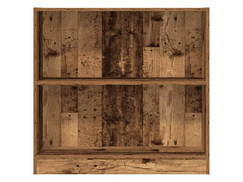  Bibliothèque, meuble de rangement salon vieux bois 80x24x76 cm bois d'ingénierie  - Conforama D