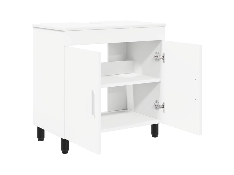  Unité de vanité de salle de bain, meuble de rangement blanc 60x35x60 cm shl9608  - Conforama D