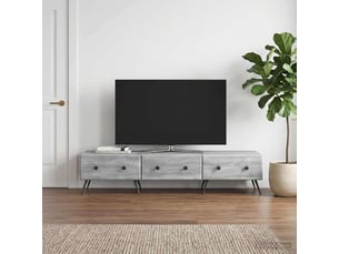 Meuble tv coloris gris 147 cm <strong></strong>  <strong></strong>