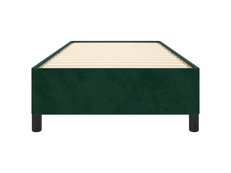  Lit simple- lit adulte -  cadre de lit sans matelas vert foncé 80x200 cm velours  - Conforama D