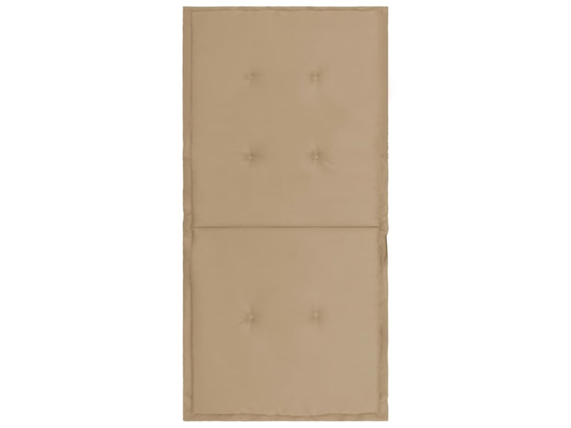  Lot de 2 coussins de chaise de jardin 100% polyester beige 100 x 50 x 3 cm dec021692  - Conforama E