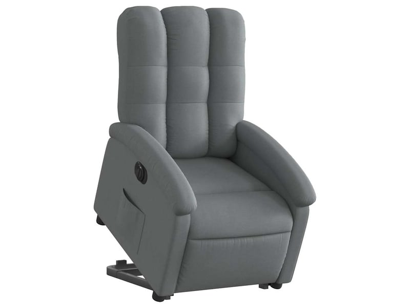 Fauteuil inclinable électrique, fauteuil relax salon gris foncé tissu shl49168 - Conforama C