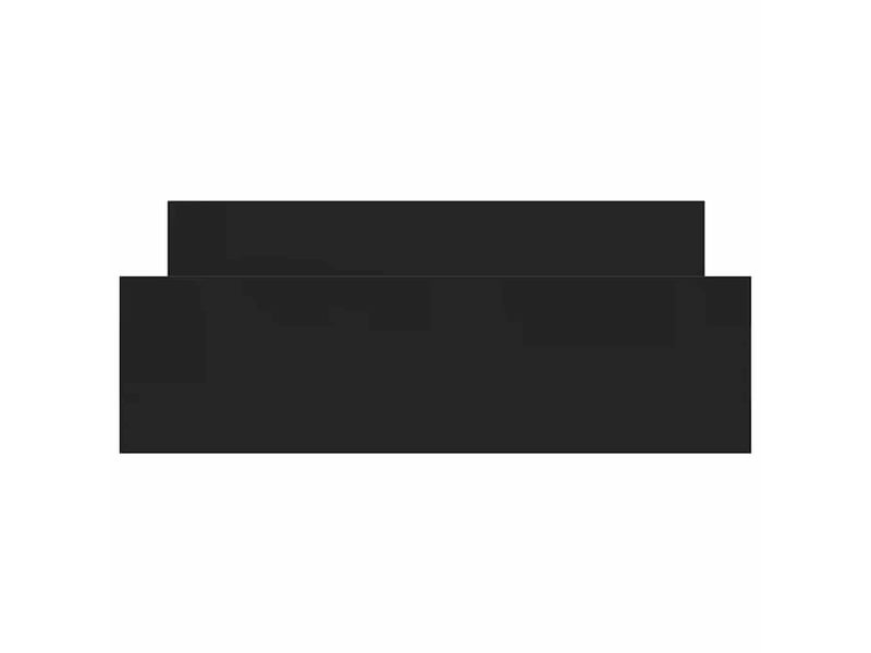  Lit double- lit adulte -  cadre de lit sans matelas noir 150x200 cm  - Conforama D