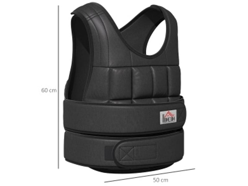  Veste lestée 60x50 cm réglable 30 kg métal noir  - Conforama E