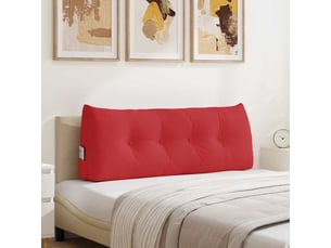 Coussin de dos, coussin de dossier rouge 120 x 24 x 50 cm tissu cf54994