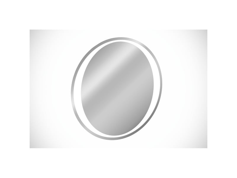  Miroir salle de bain led rond 80 cm rétroéclairage blanc design  - Conforama A