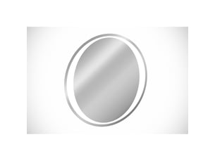 Miroir salle de bain led rond 80 cm rétroéclairage blanc design