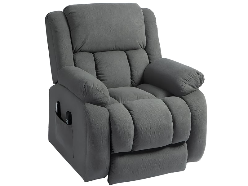  Fauteuil de salon, fauteuil releveur électrique massage et chauffage, 93x104x100cm, gris  - Conforama A