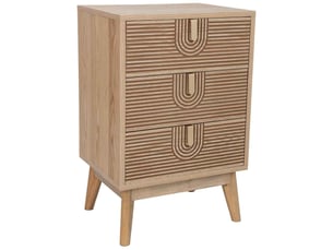 Table de chevet en bois marron 45 x 36 x 69 cm (h)