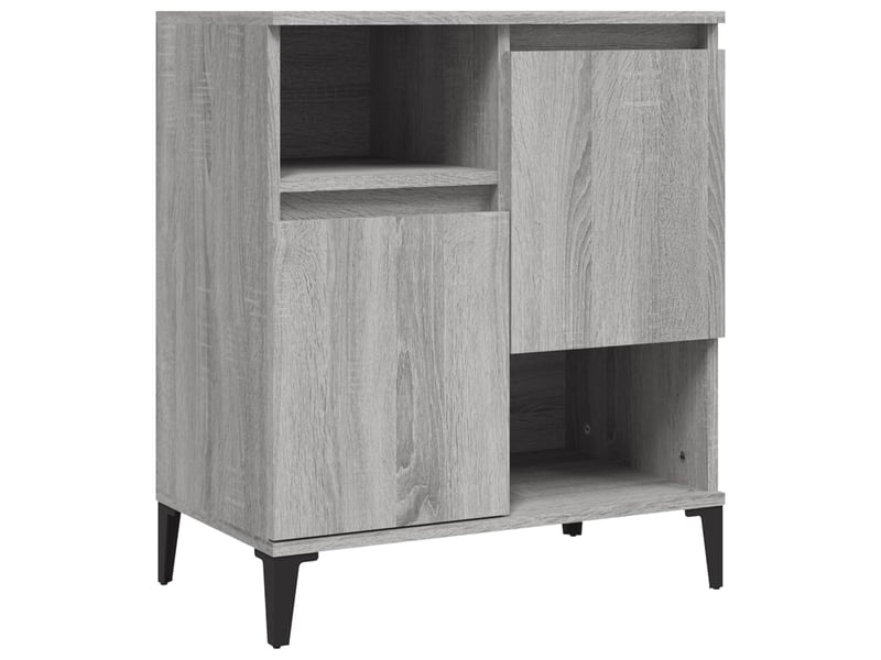  Buffets 2 pcs - bahut - meuble de rangement sonoma gris 60x35x70 cm bois d'ingénierie  - Conforama D